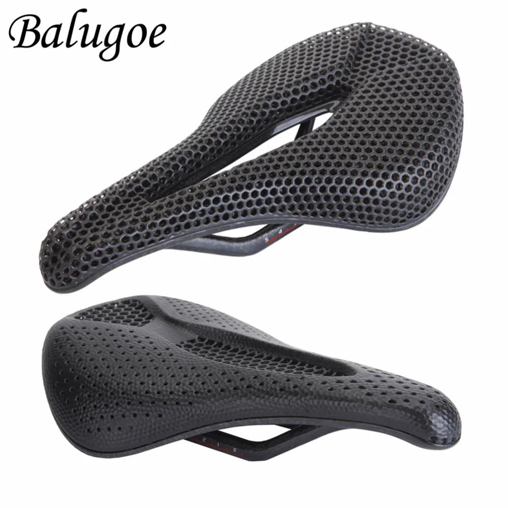 BALUGOE-Selle de vélo en carbone imprimée en 3D, siège de VTT confortable, coussin en accent d'abeil