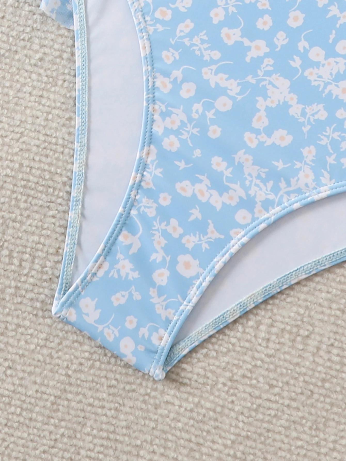 2026 Tankini à volants deux pièces pour femme, maillot de bain à bretelles avec cordon de serrage, t