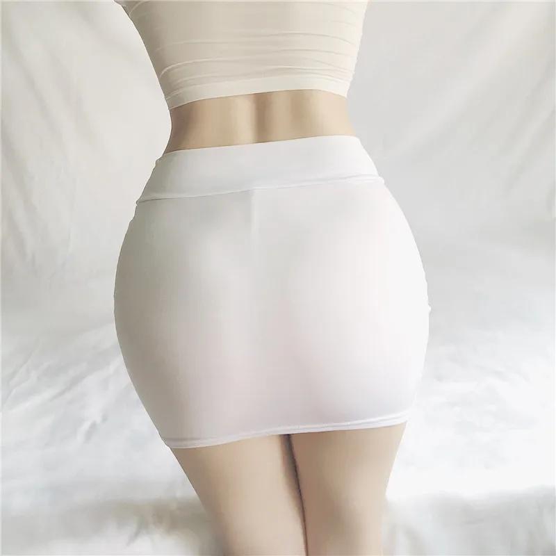 Nouvelle jupe crayon moulante taille haute sexy décontractée noire et blanche 2026, mini-jupe courte