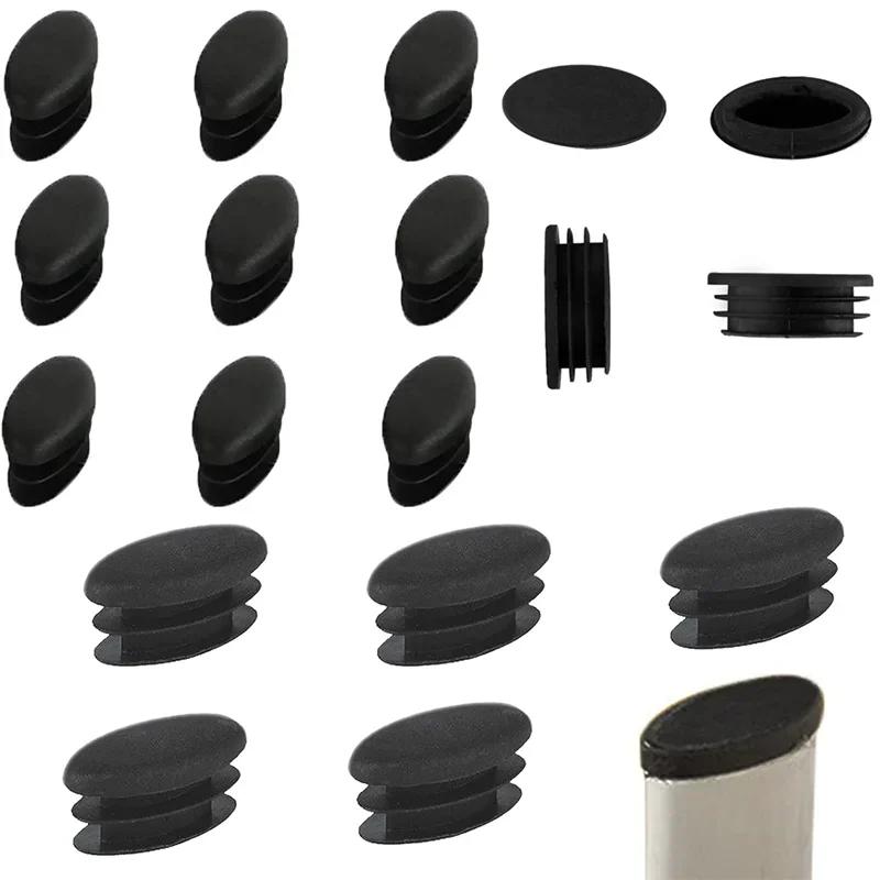 Embouts de chaise ovales, 50/100 pièces, bouchon de tube, coussinets ovales pour meubles, capuchon d