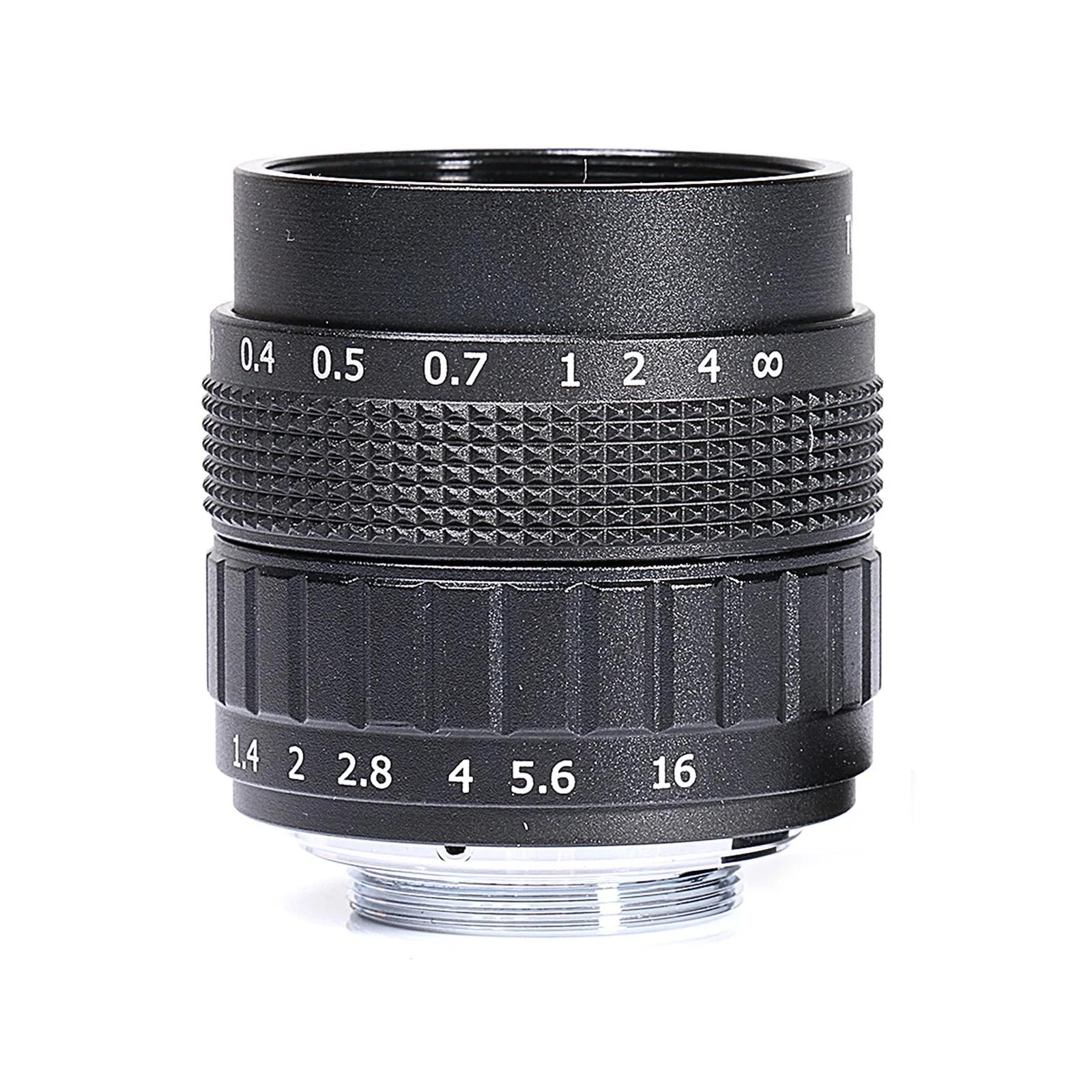 Objectif CCTV 50mm F1.4 APS-C + anneau d'adaptation + 2 anneaux Macro pour sony Fuji NIKON1 Canon EO