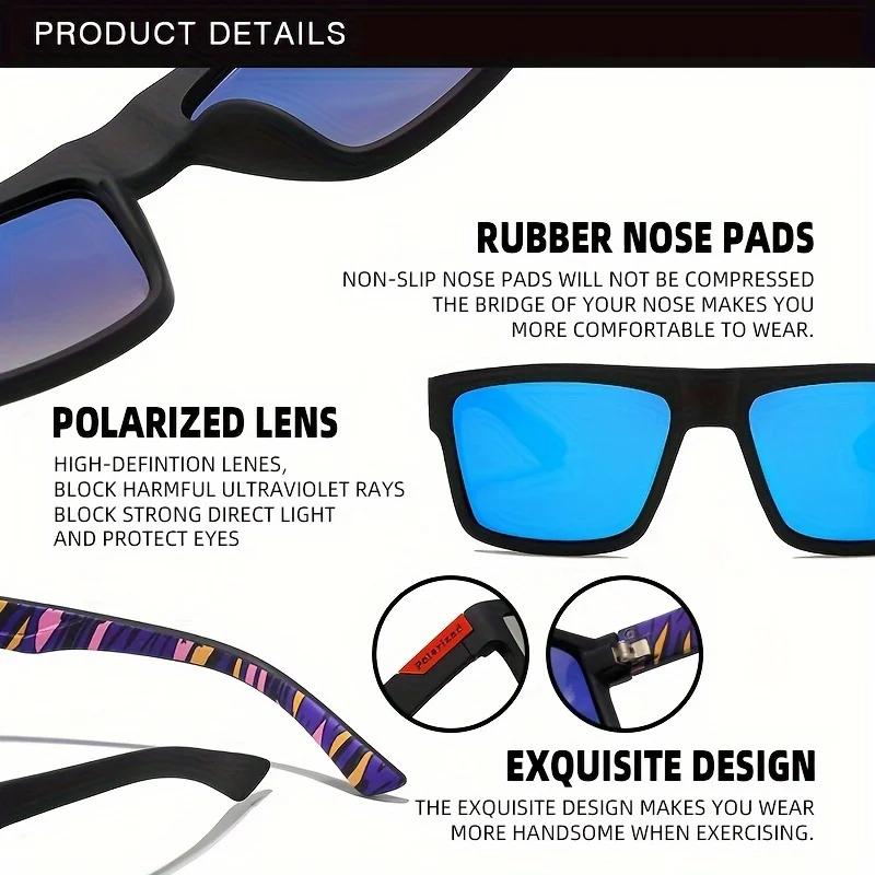 Lunettes de soleil polarisées carrées Vintage pour hommes et femmes, pour la conduite, la pêche, mar