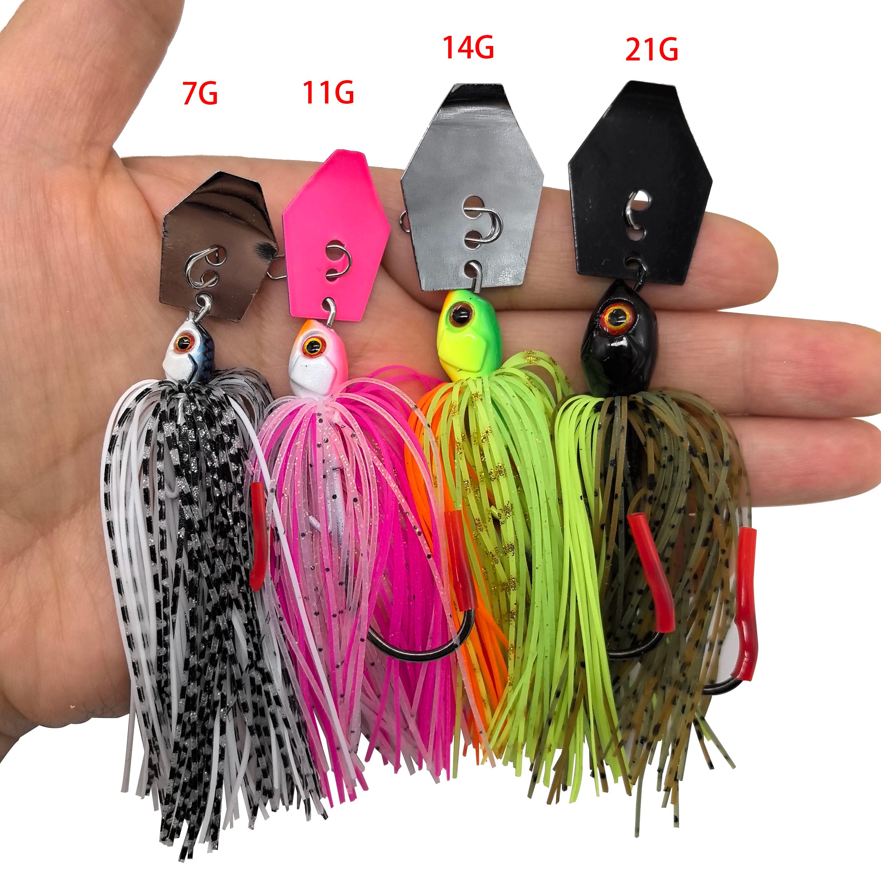 Mycena 7G/9G/11G/14G/21G leurre de pêche Chatter appât spinner appât lame Jig danseur Buzzbait wobbl