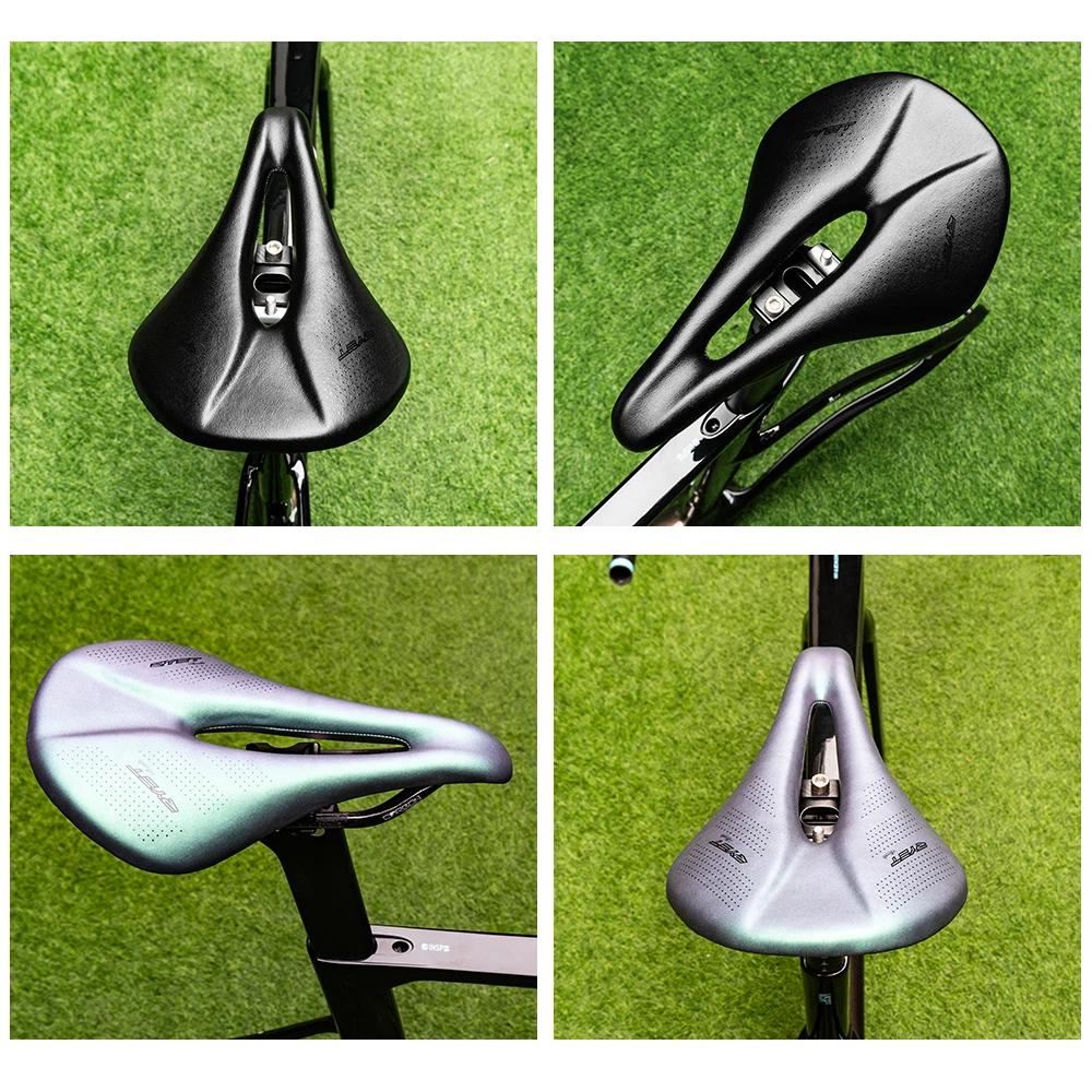 RYET-Selle de vélo entièrement en carbone, siège super léger, coussin de siège souple en PU, pièces 
