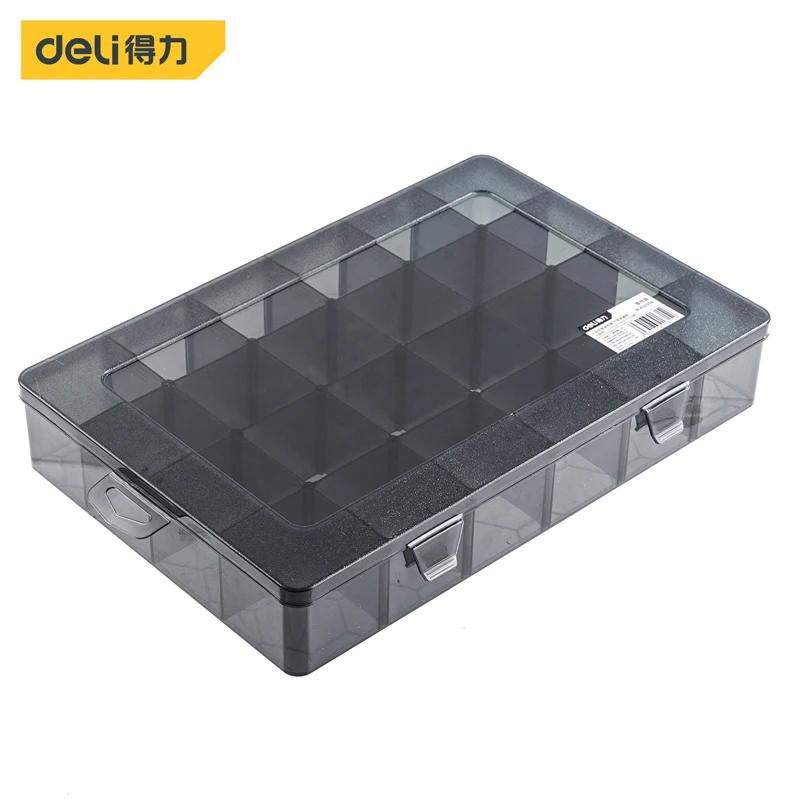 1 pièces multi-lattice fentes boîte à outils boîtes de rangement réglable Transparent boîte à outils