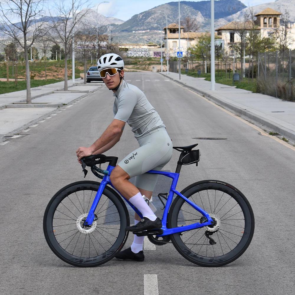 Ykywbike Cuissard de cyclisme pour homme Cuissard de vélo sans couture 7 heures de vélo de route Rem