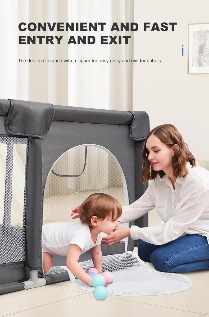 Parc pour bébé Parc pour bébé pliable Parc pour bébé Jeux pour enfants Couleurs Clôture de sécurité 
