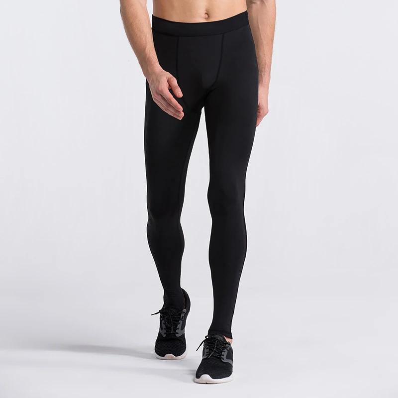 Leggings compression gymnastique hommes - Pantalons entraînement sport ajustement sec fitness