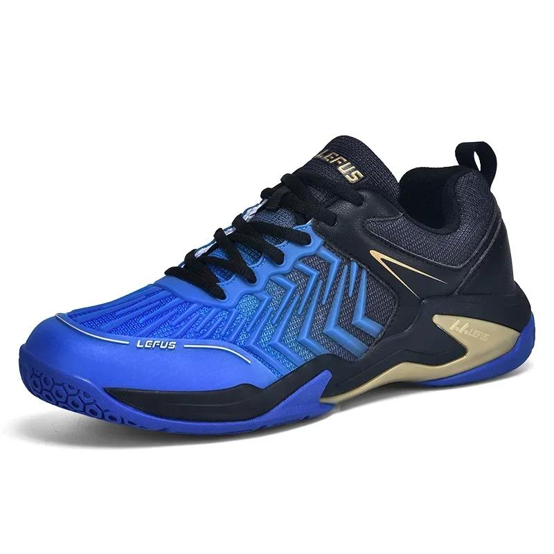 Baskets de badminton homme femme haute qualité - Semelle antidérapante intérieur extérieur - Chaussures sport bleues