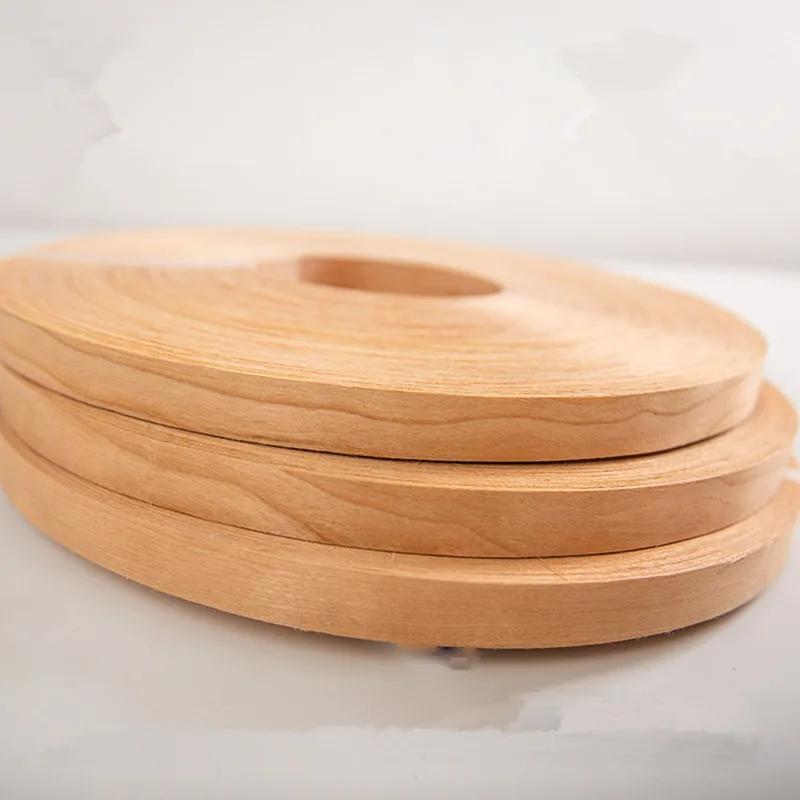 Bande de chant naturel, 50m de largeur, 20-40mm d'épaisseur 0.5mm, feuilles de placage de bois
