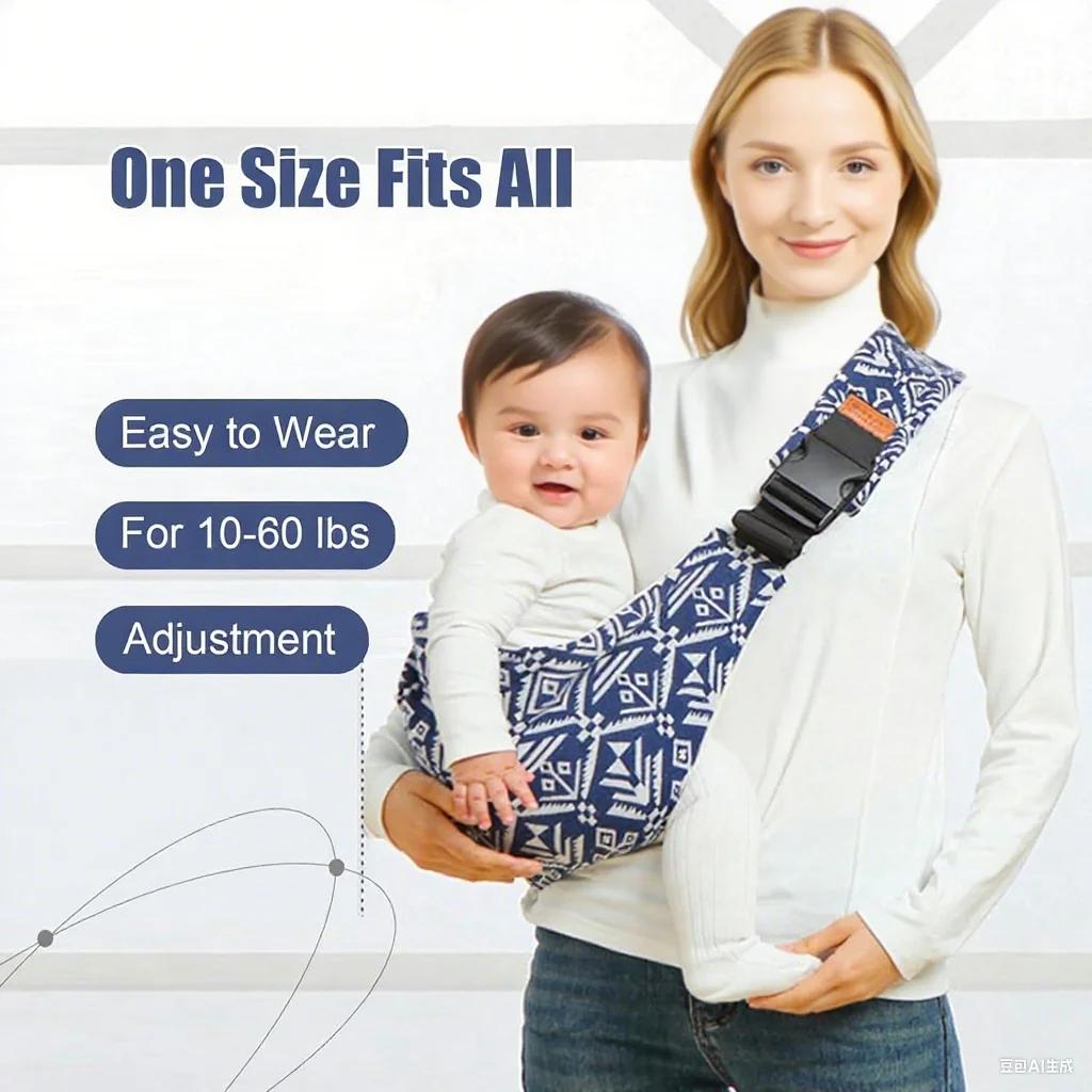 Porte-bébé pour nouveau-né, bandoulière réglable, Support pour bébé, sac pour siège de hanche, Suppo