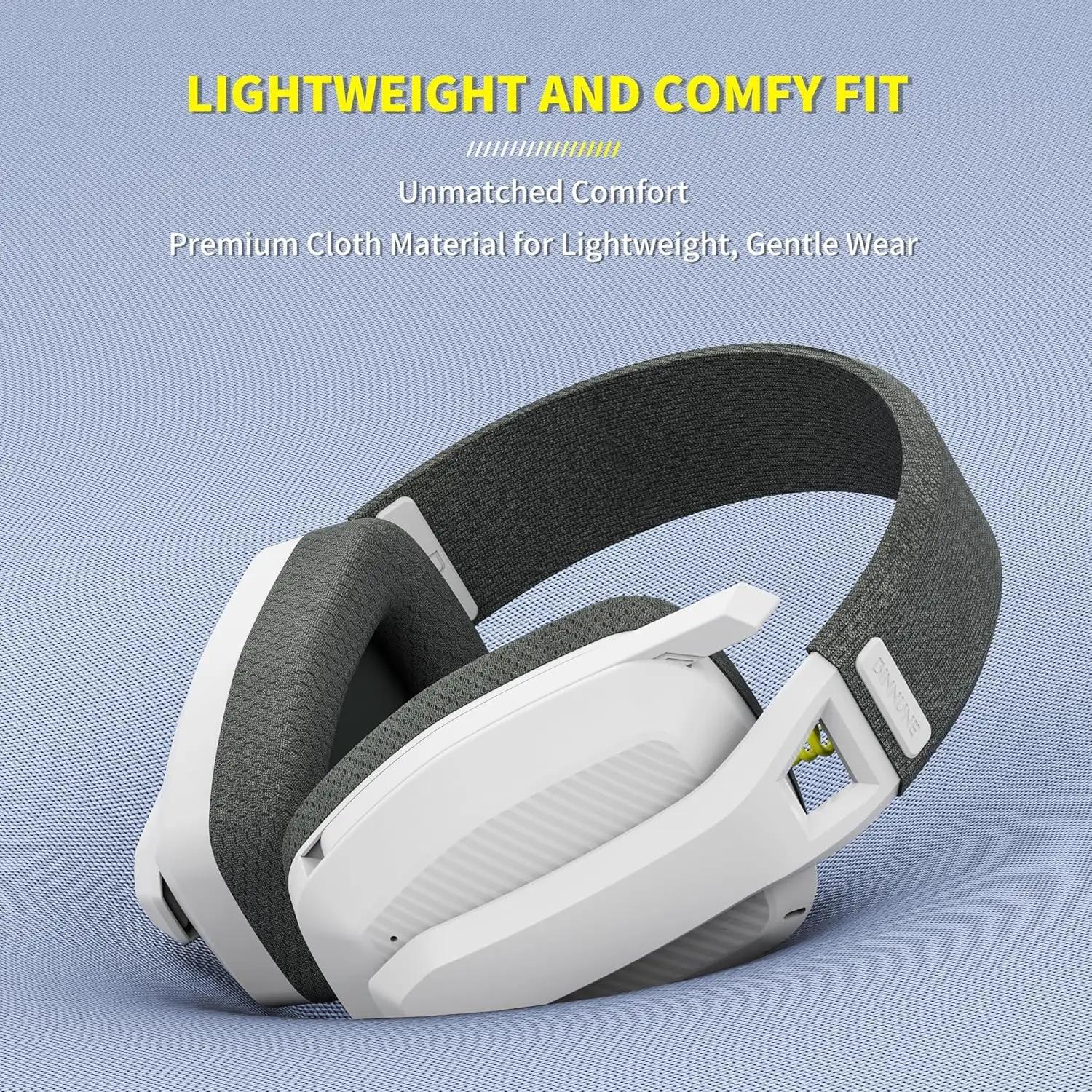 BINNUNE BW06 casque de jeu sans fil 2.4GHz avec micro pour PS5 PS4 PC Mac Playstation casque de jeu 
