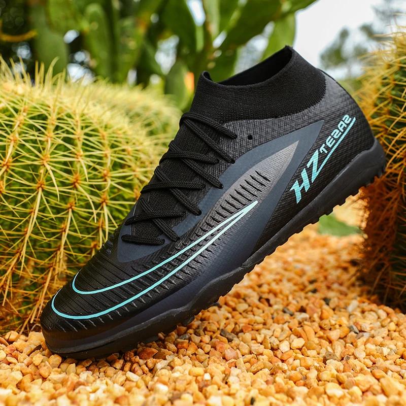 Nouveaux hommes chaussures de Football Sport garçons crampons respirants adulte bottes de Football e