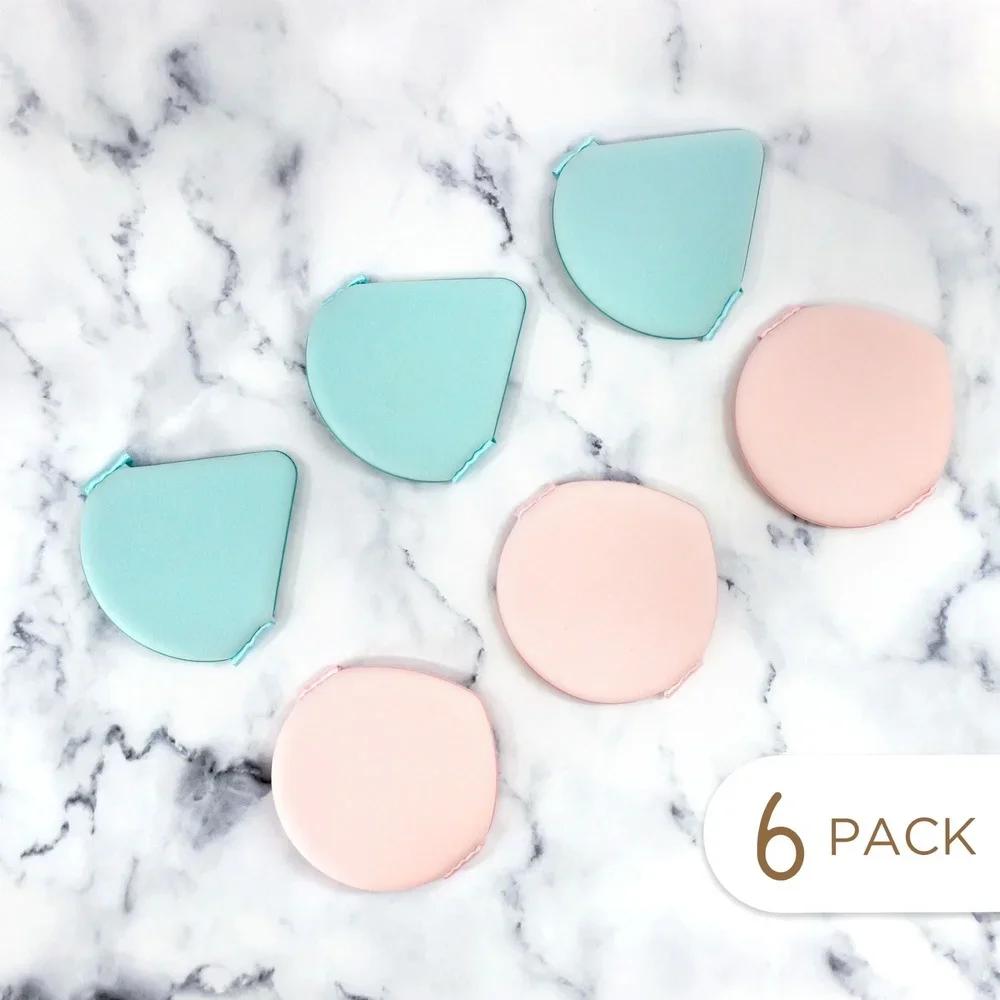 Light as Air Sponges Pack de 6 bleu et rose