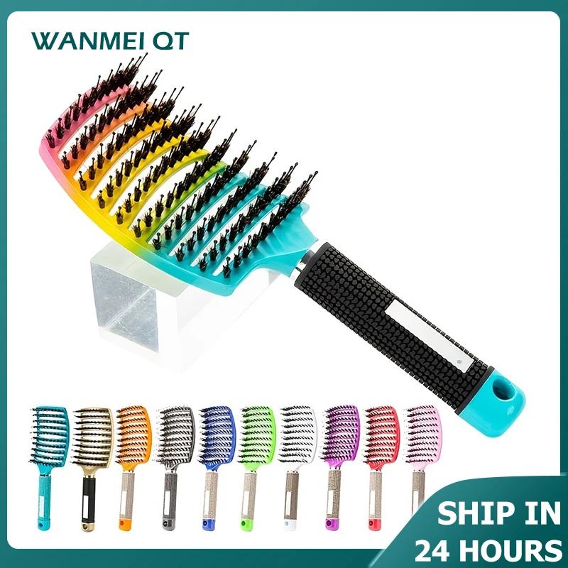Brosse à cheveux magique de Massage du cuir chevelu pour femmes, outil démêlant professionnel pour c