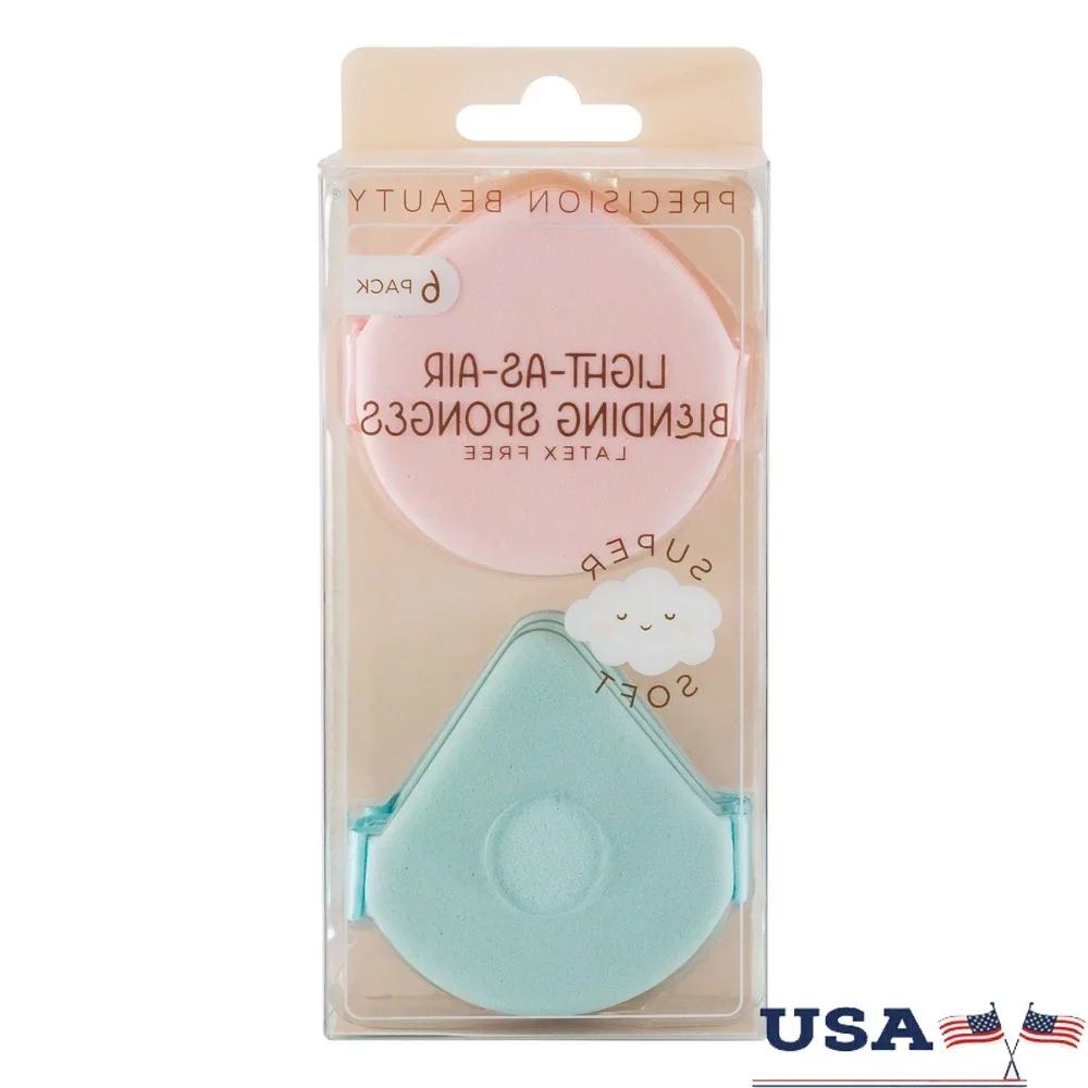 Light as Air Sponges Pack de 6 bleu et rose