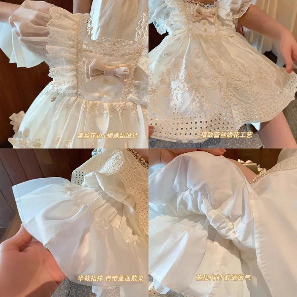 Robe de princesse Lolita française pour filles, nouveau style d'été, robe pour enfant d'un an, robe 