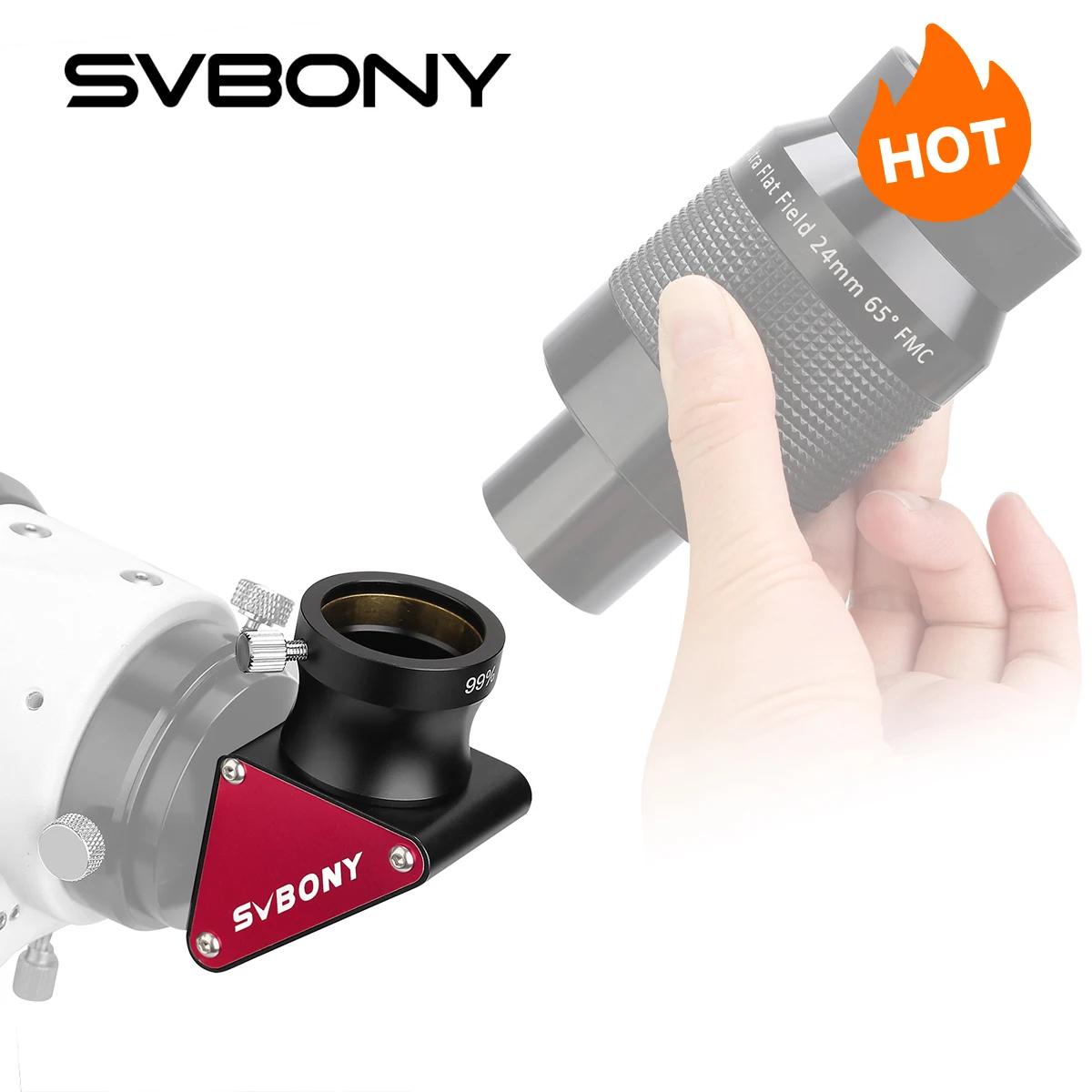 SVBONY SV188P Télescope 1,25'' Miroir diélectrique à 90 degrés Diagonal 99% de réflectivité Revêteme