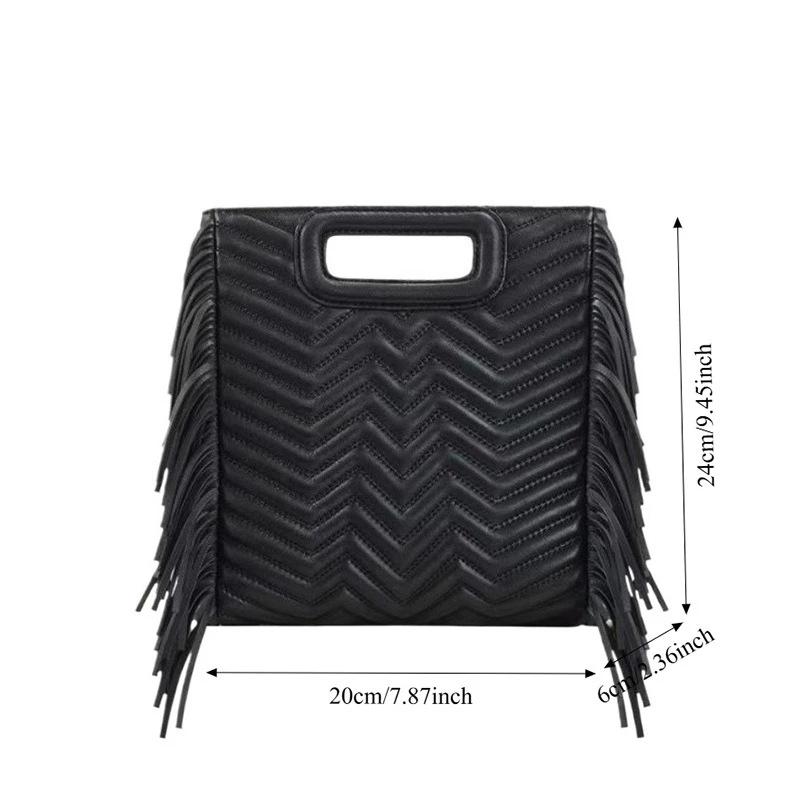 Nouveau Sac à Main Femme Tendance 2026, Sac Bandoulière/Épaule Noir Rétro, Design Vintage, Sac à Mai