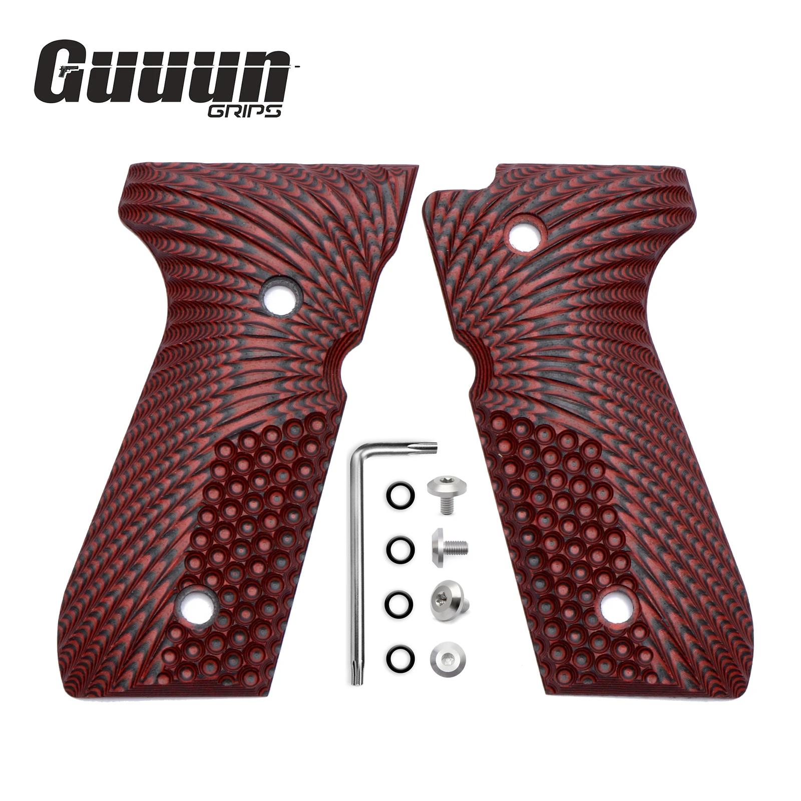 Poignées Guuun G10 pour Beretta 92/96 92fs M9 92A1 INOX panneau de poignée décoratif antidérapant OP
