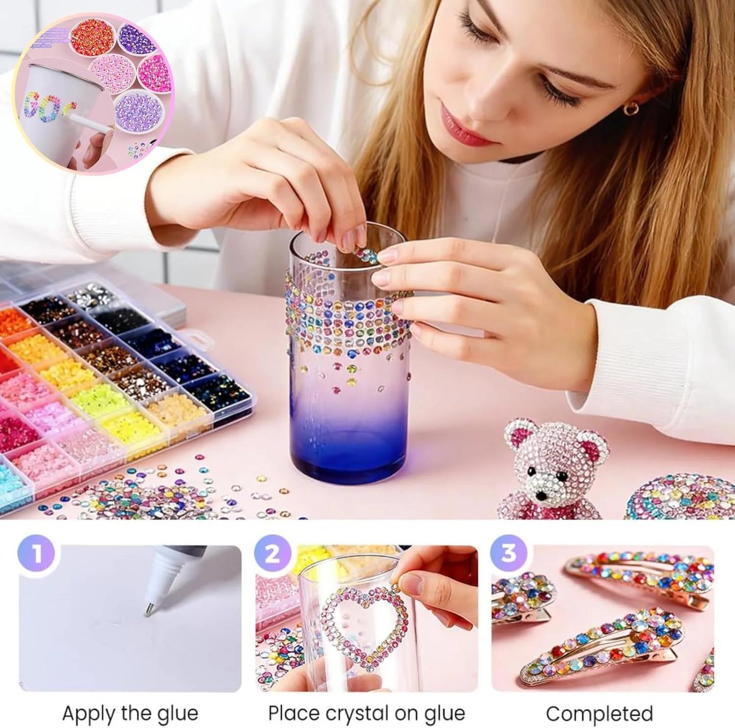 15000 pièces 3mm AB gelée ongles Strass résine dos plat coloré paillettes breloques accessoires bric
