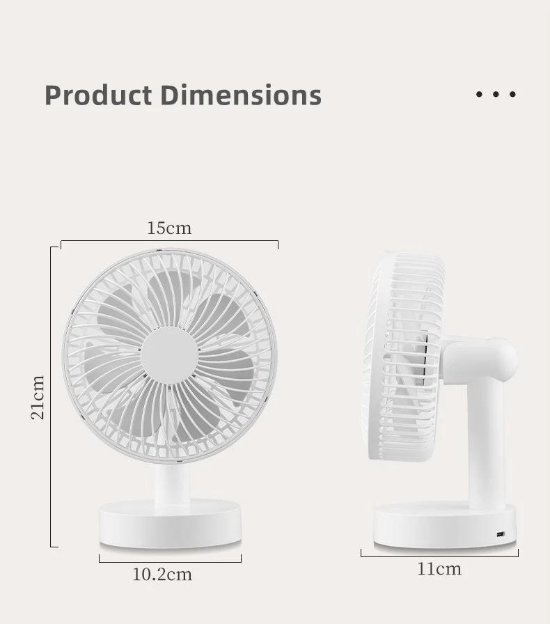 Mini ventilateur de Table USB 4 vitesses ventilateur de refroidissement de Table de bureau Portable 