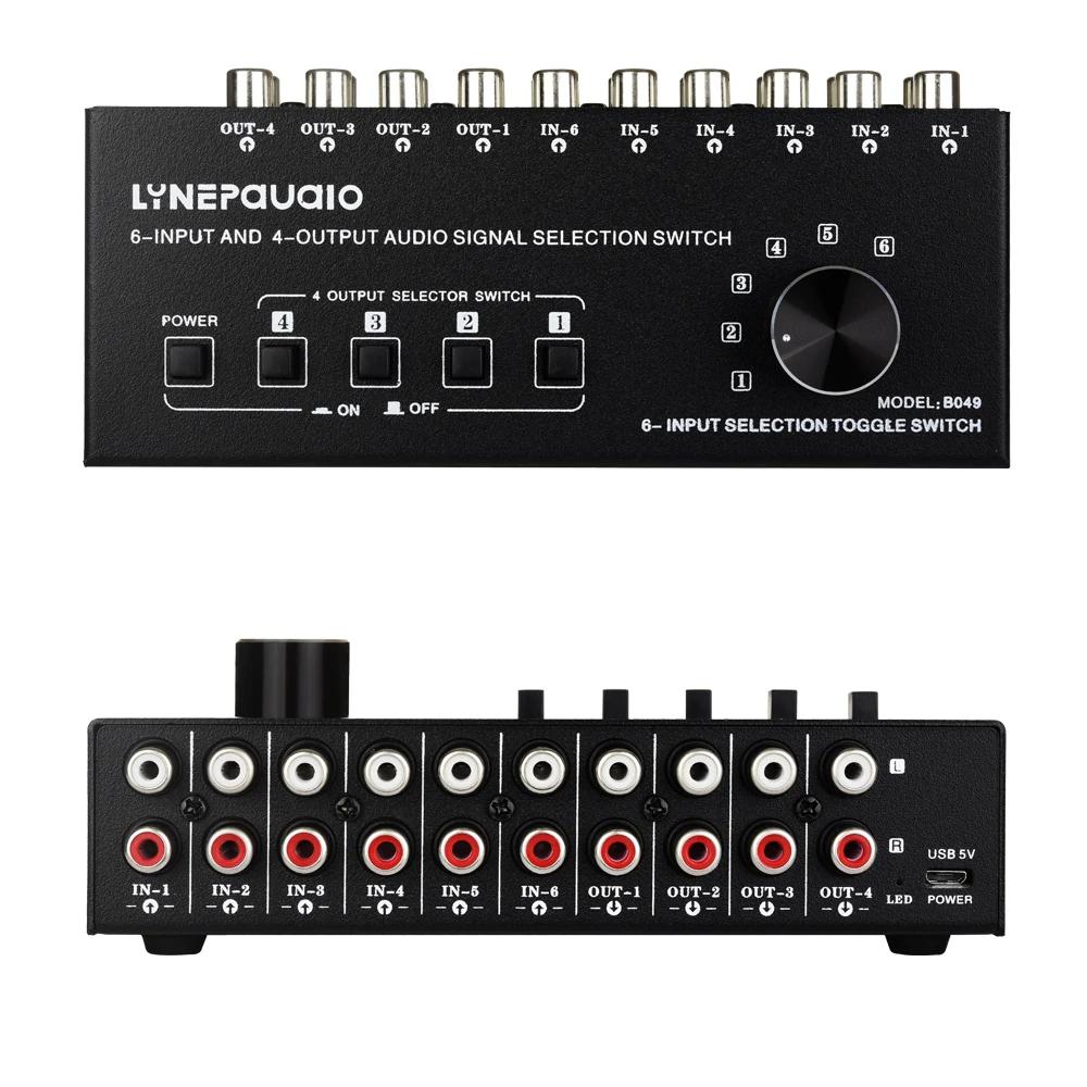 Commutateur de sélection de signal audio, sortie, contrôle de commutation, interface RCA en même tem