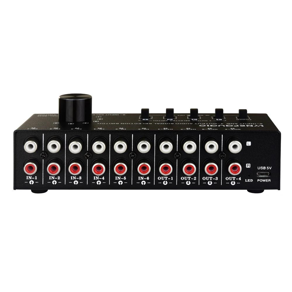 Commutateur de sélection de signal audio, sortie, contrôle de commutation, interface RCA en même tem