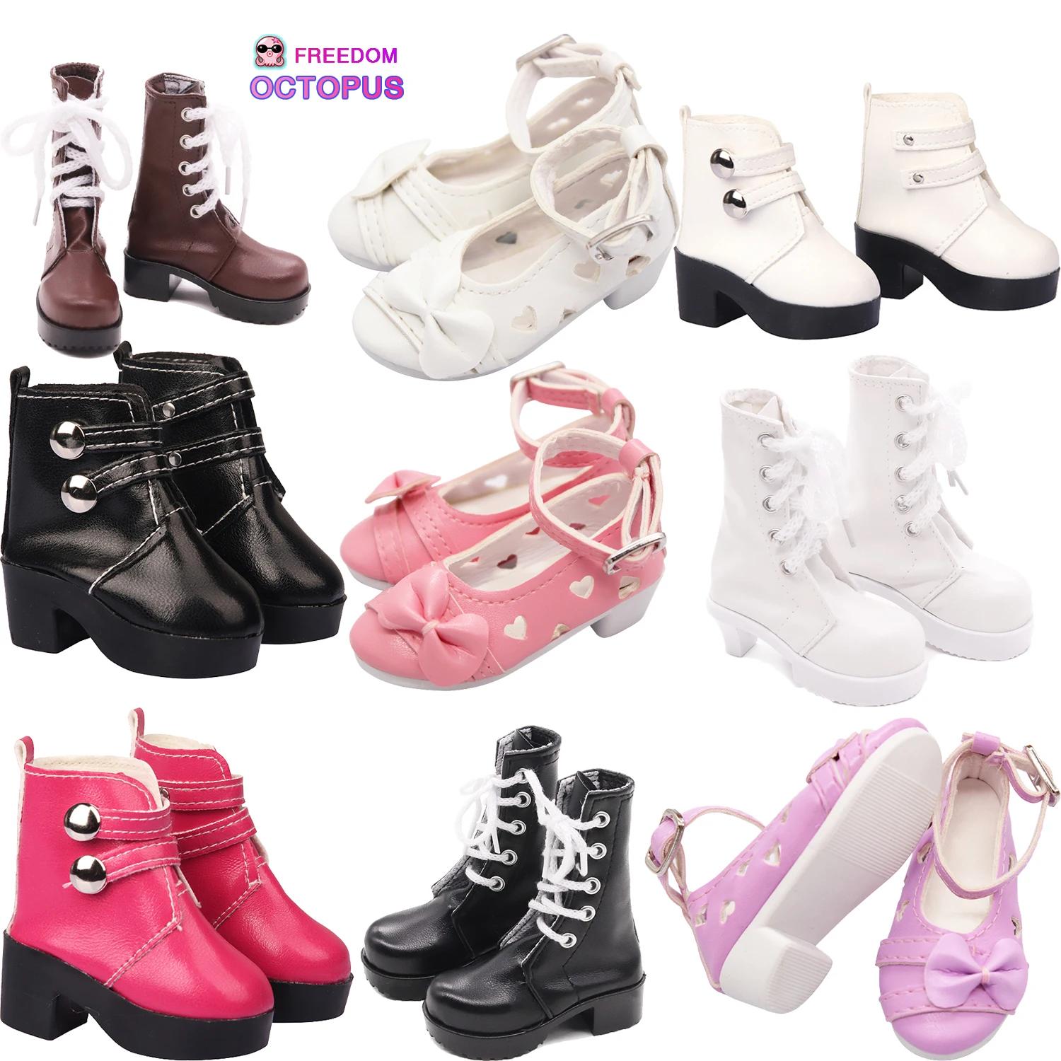 Chaussures à talons hauts faites à la main de 7cm, de haute qualité, pour poupées BJD 1/3, bottes mi