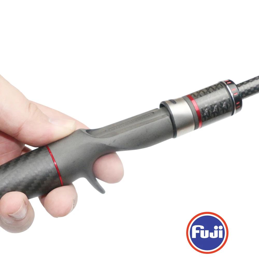 Pro Bomesh-Kit de poignée fendue en fibre de carbone, siège de moulinet Fuji ECS 16, écrou de verrou