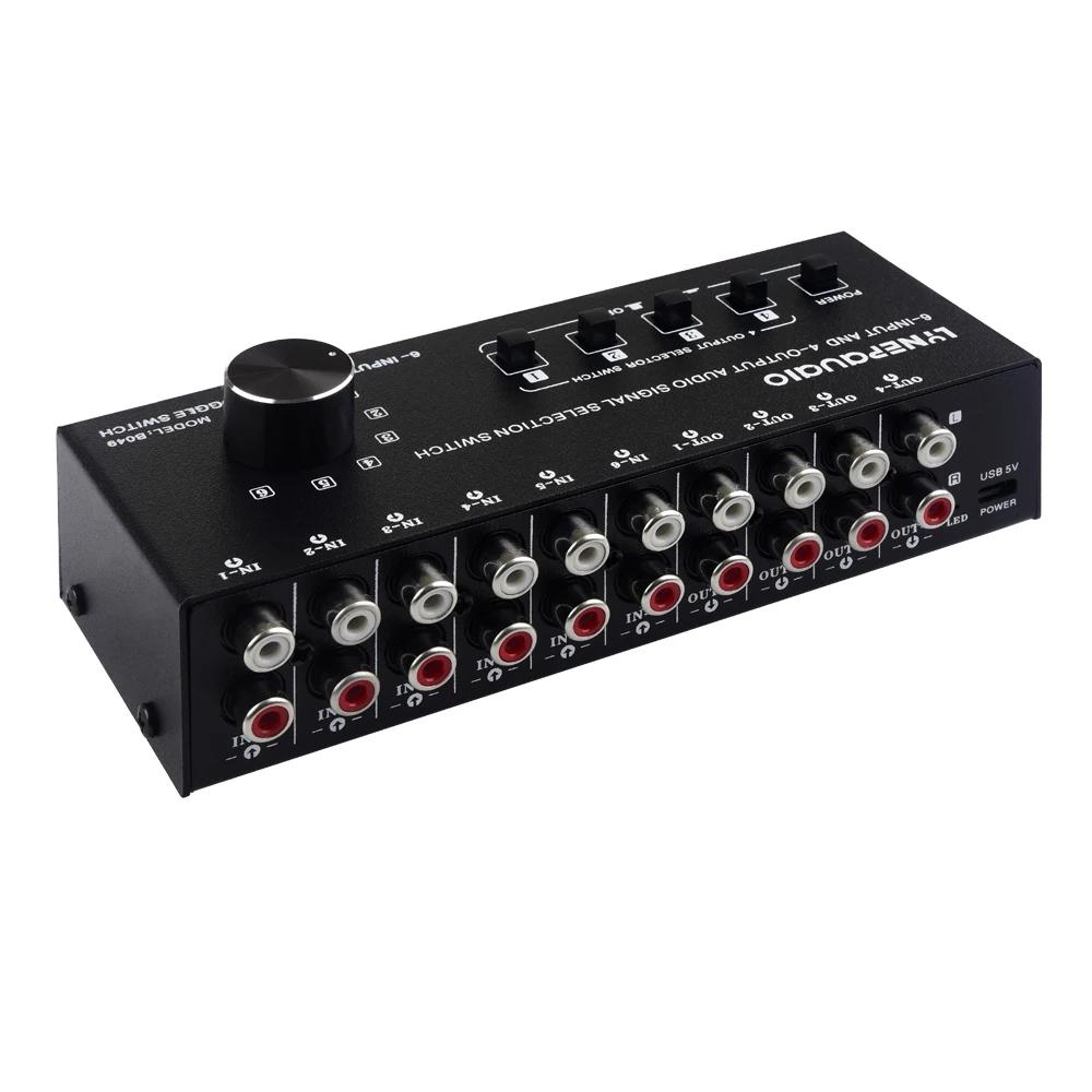 Commutateur de sélection de signal audio, sortie, contrôle de commutation, interface RCA en même tem