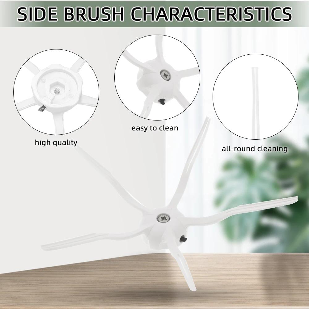 Compatible pour ( Roborock S5, S5 Max, S6 MaxV, S6 Pure, E4, E5, S51, S52, S55 ) Rouleau Brosse Laté