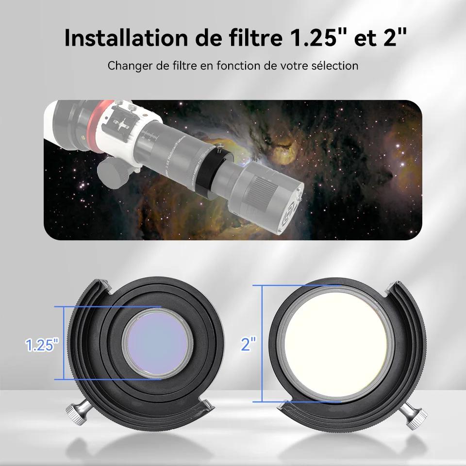 Svbony SV226 tiroir-filtre moulage intégré conception de fuite de lumière Nti avec support pour photographie de ciel pro