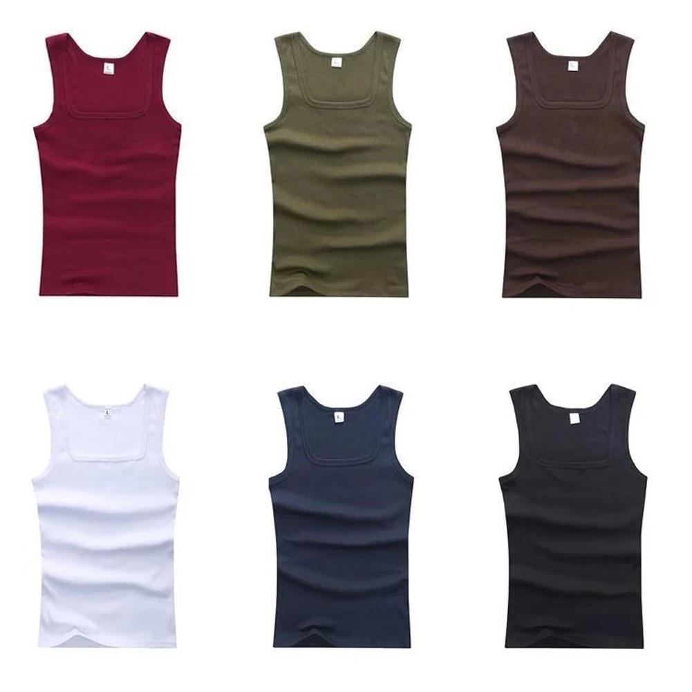 2020 été grande taille hommes vêtements débardeurs noir blanc gris Singlets sans manches Fitness