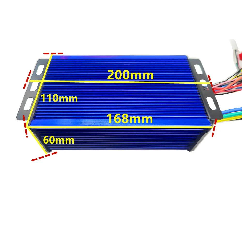 Kit de contrôleur électrique 2000W 3000W 48V 60V 64V 72V 45A 60A, double mode sans balais pour moteur de vélo électrique, accessoires de rechange pour motos