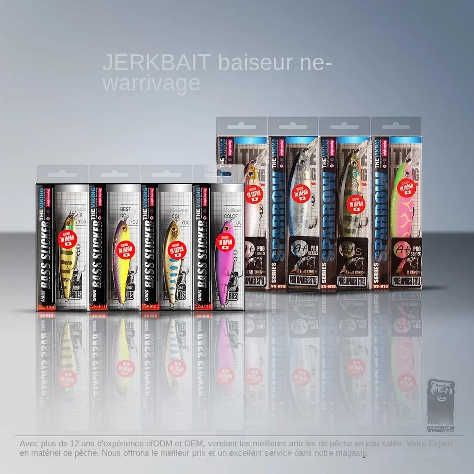 BEARKING Squad Minnow 95mm 14.8g 65mm 6g système de poids en tungstène SP leurres de pêche couleurs assorties manivelle 