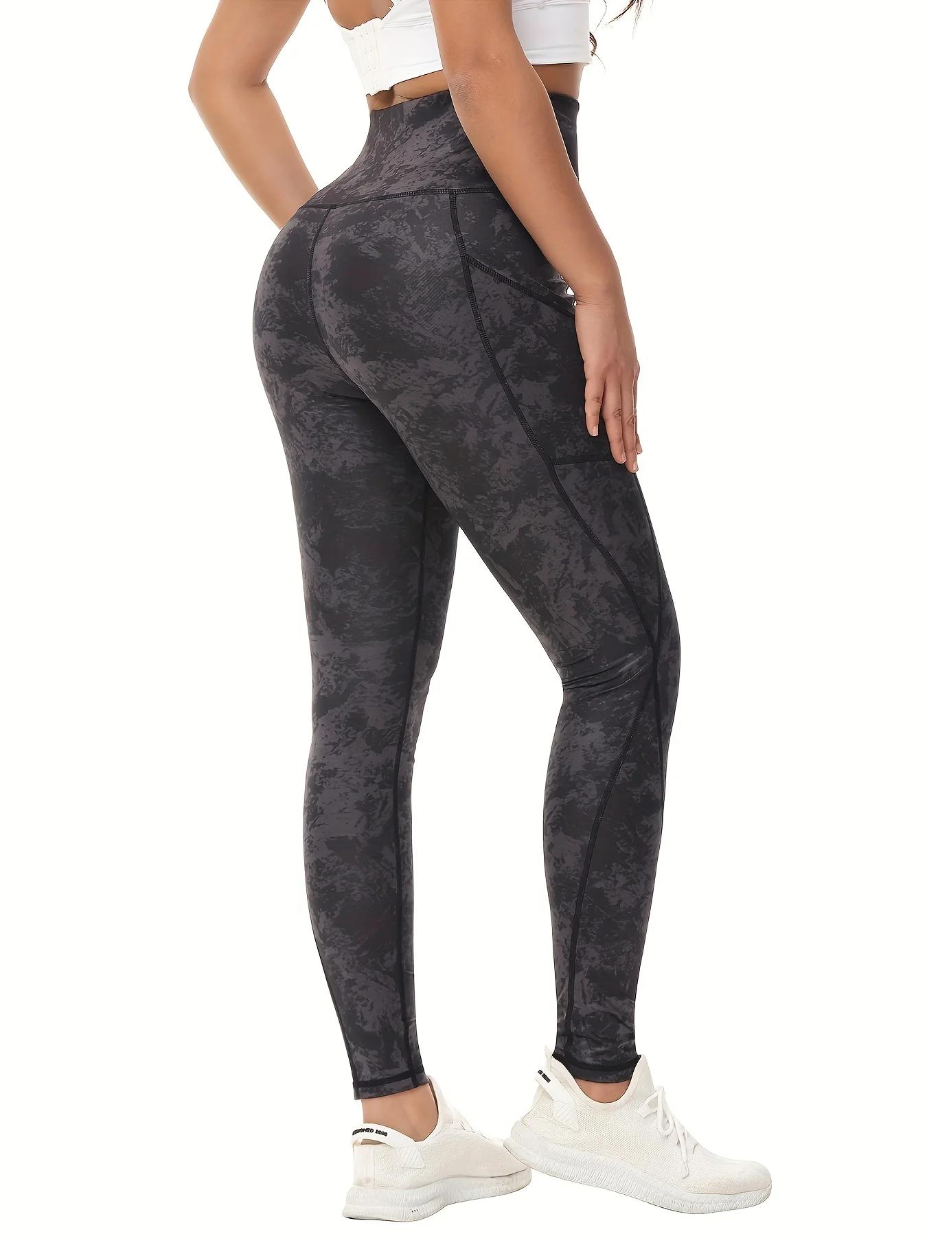 Pantalons de yoga taille haute avec poches - Leggings de course et entraînement pour femmes