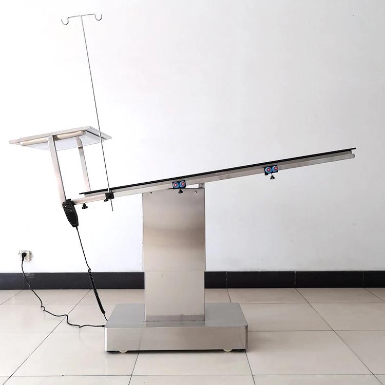 Instruments chirurgicaux vétérinaires Table d'opération vétérinaire en acier inoxydable