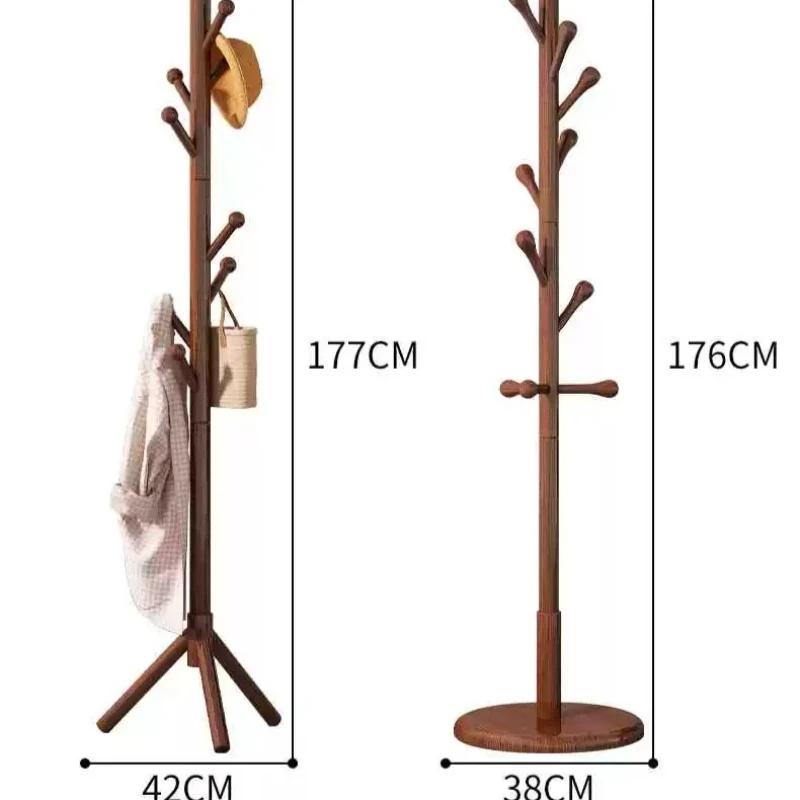 Porte-vêtements sur pied en bois économique pour couloir, hôtel, petit appartement, mobilier de chambre