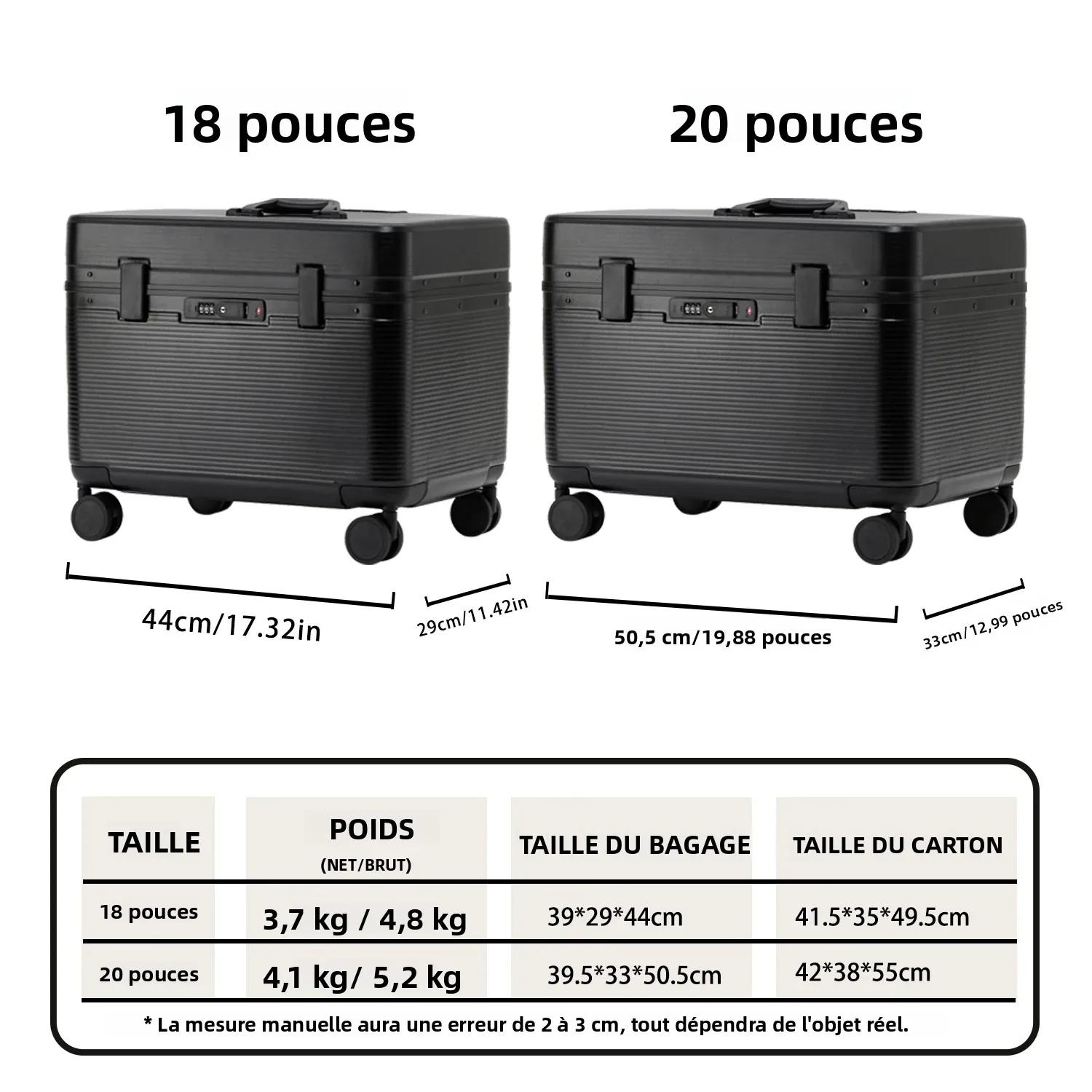 Valise à cadre en alliage d'aluminium