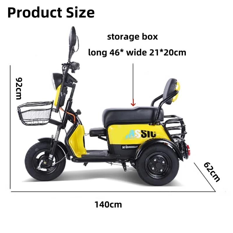 Mini Tricycle Électrique avec Système Antivol pour Adulte