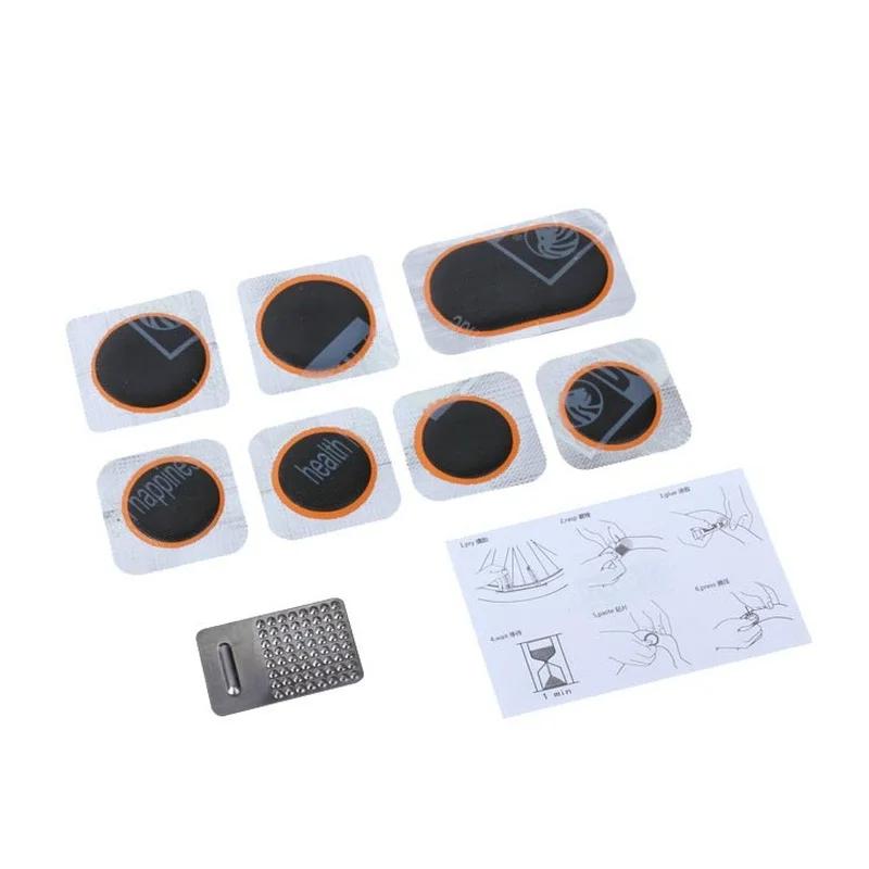 Kit de réparation de vélo de montagne, outils de réparation de vélo plat, ensemble de patch en caoutchouc, réparation d'opathie, portable