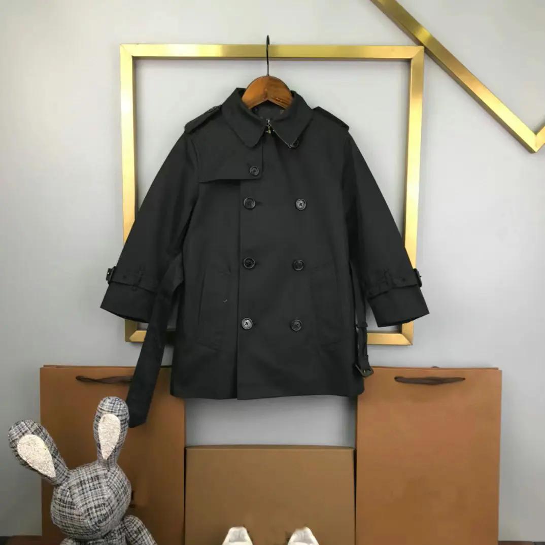 Coupe-vent britannique à double boutonnage pour enfants, veste de mode pour garçons, vêtements d'automne, tout neuf, collège, 2024