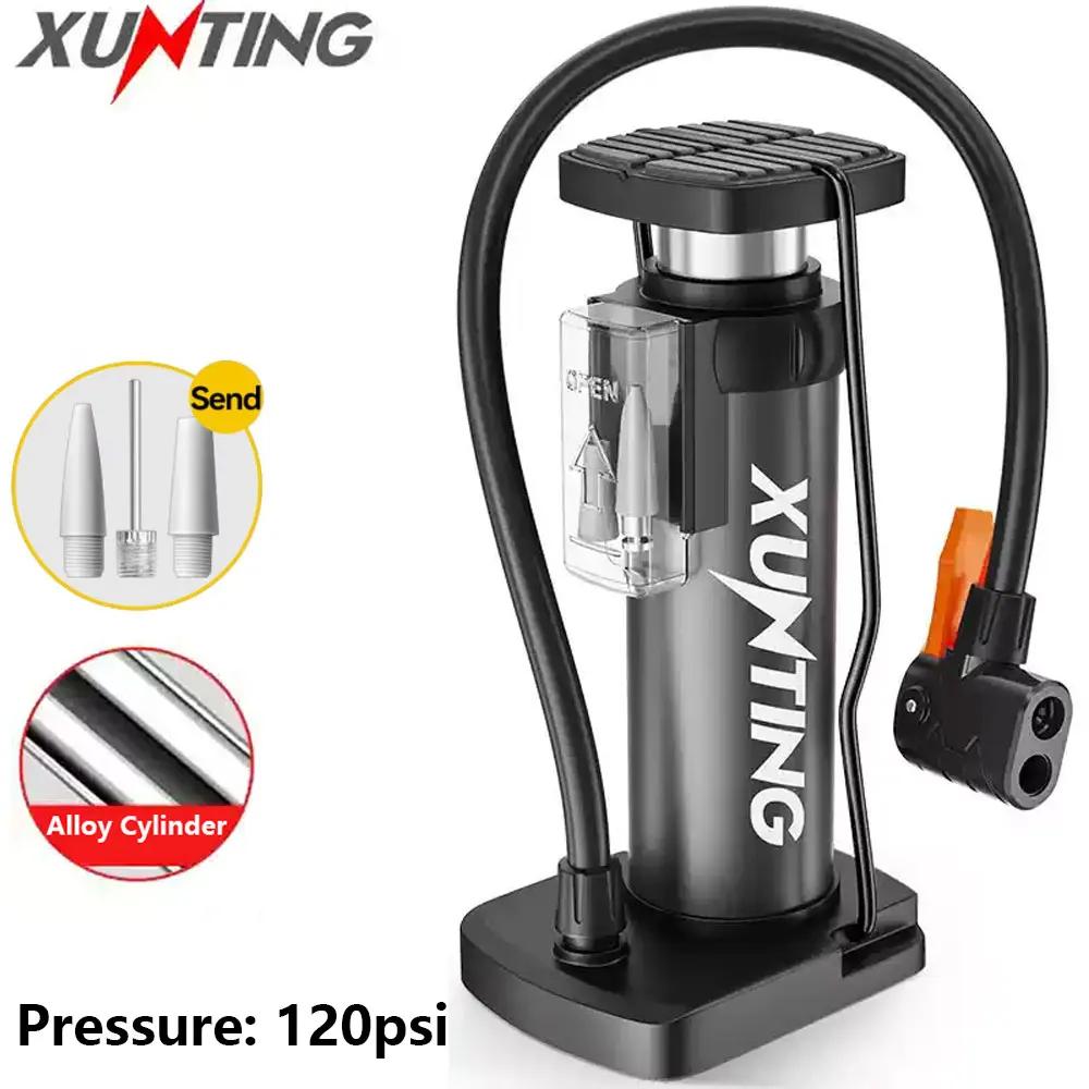 XUNTING Double cylindre vtt haute pression 150 PSI pompe à vélo Portable
