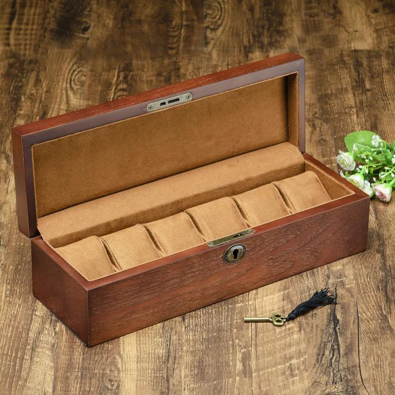 Boîte de montre en bois boîtes