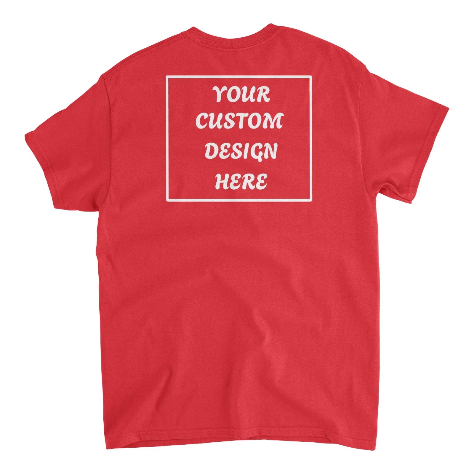 T-shirt personnalisé avec photo, texte ou logo, en coton uni, pour le quotidien, les loisirs, les cadeaux d'anniversaire, ou comme vêtement de sport