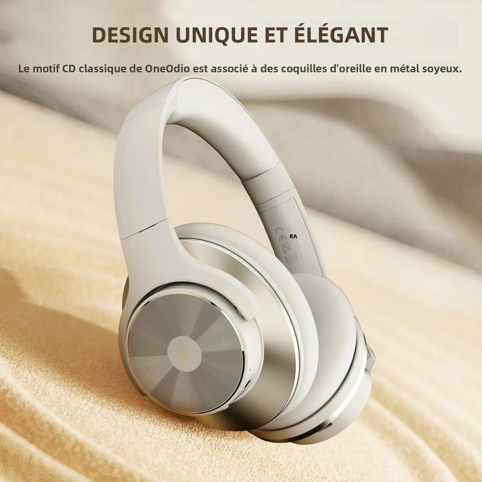 Oneodio A10 ANC casque sans fil Bluetooth haute résolution Audio sur l'oreille