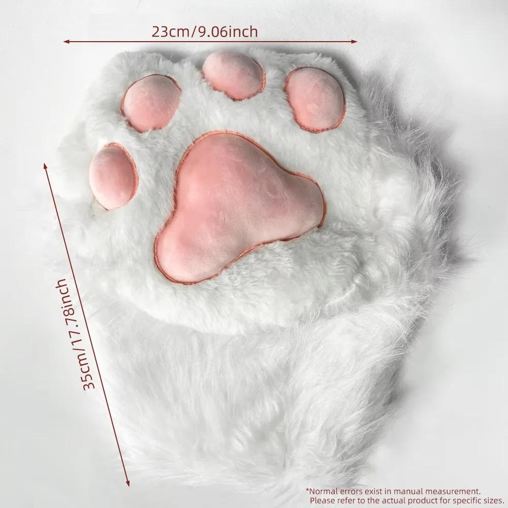 Kawaii Anime Cosplay patte de chat chaussons en peluche femmes chaud hiver maison pantoufles mignon cadeau pour les Fans