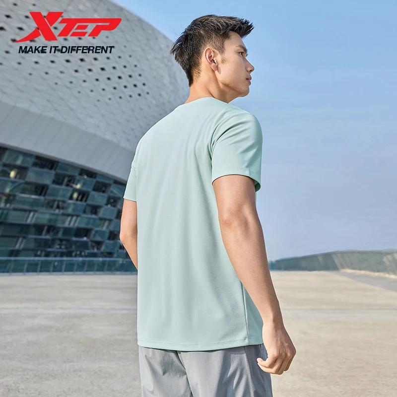 T-shirt sportif Xtep manches courtes pour hommes 2025 - Haut respirant à séchage rapide pour entraînement et extérieur
