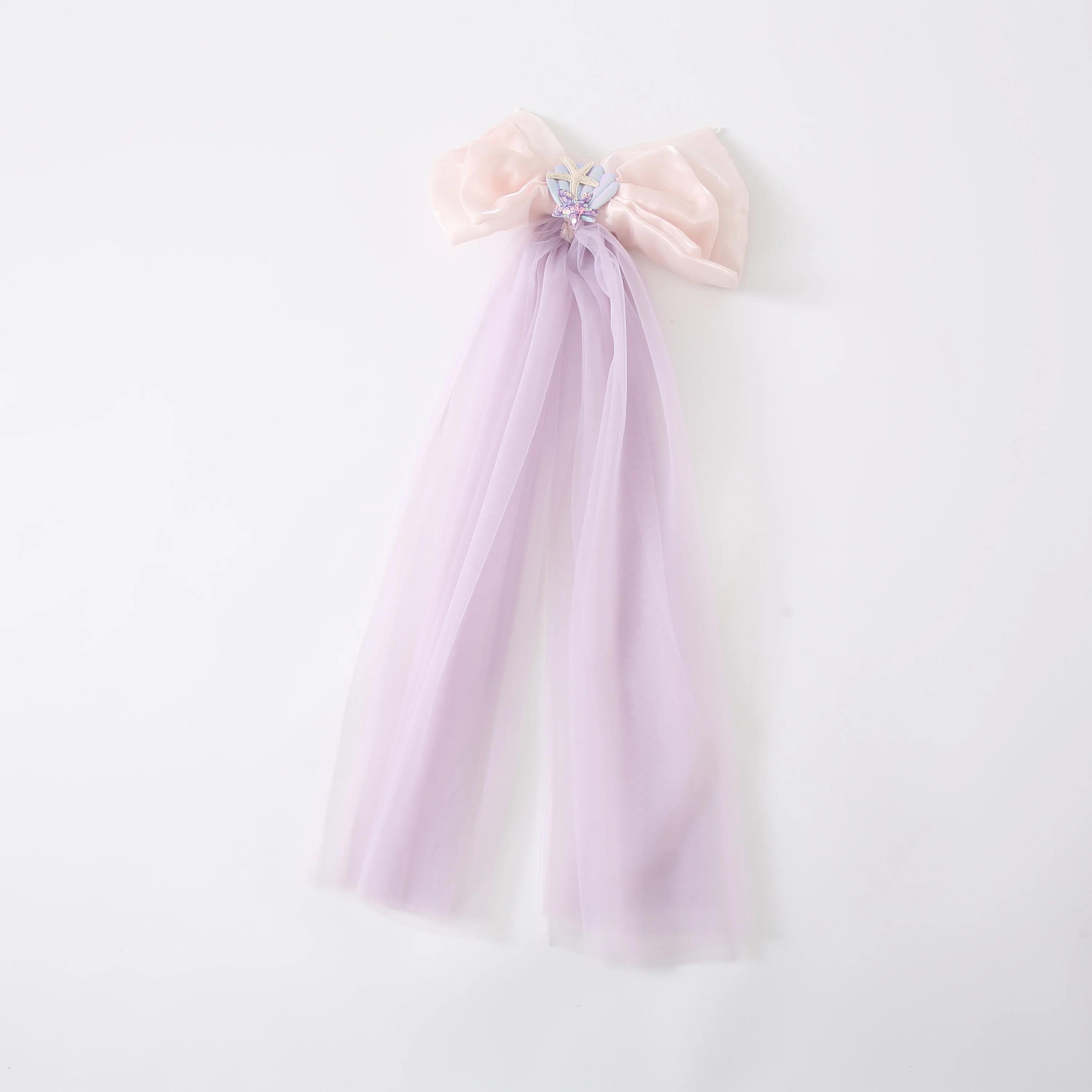 Une robe de sirène douce et adorable pour filles en violet clair